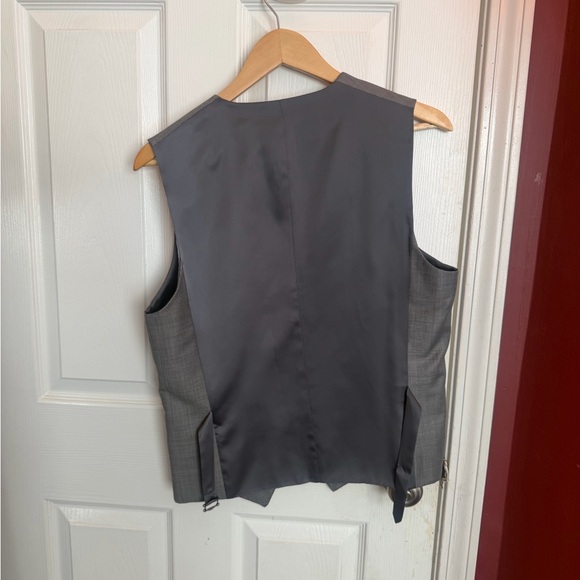 Express Men's Charcoal Suit Vest - Picture 3 of 4